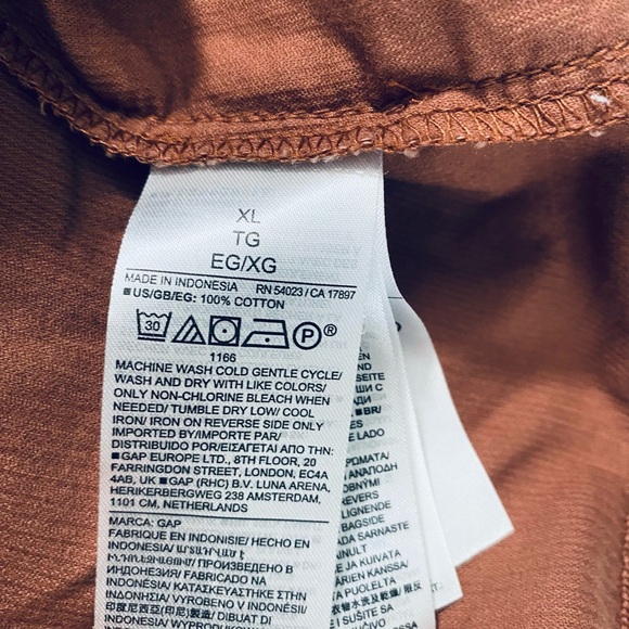 GAP Brown Long Sleeve Button-Up Dress - Picture 5 of 5